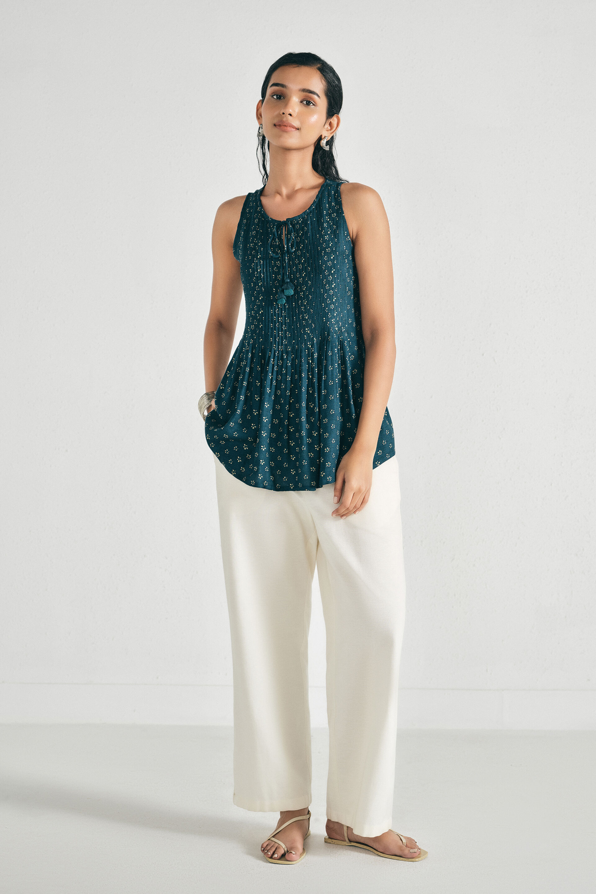 Spruha Indigo Top, Indigo, image 4